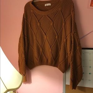 Caramel brown winter sweater
